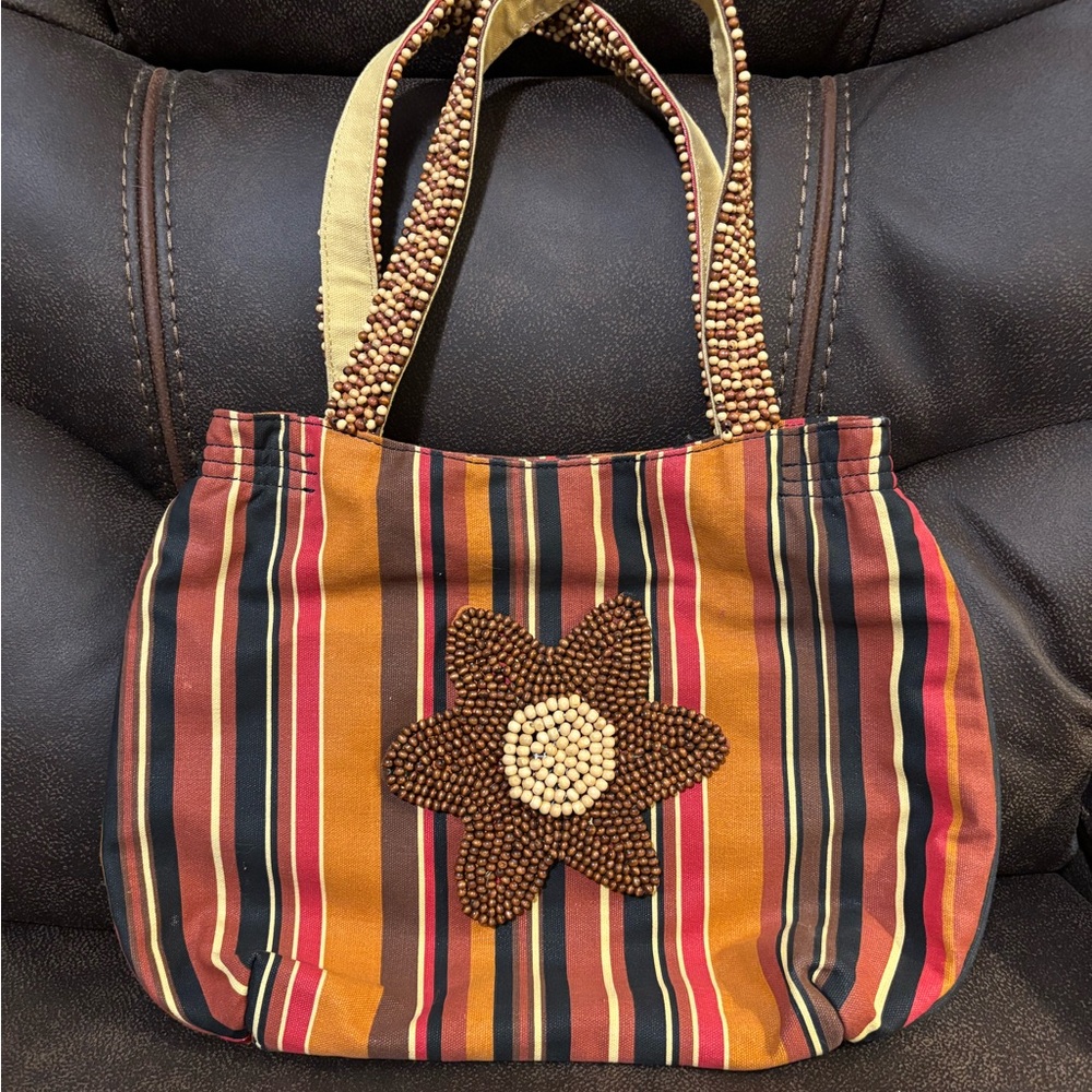 Nine West Purse with beaded flower